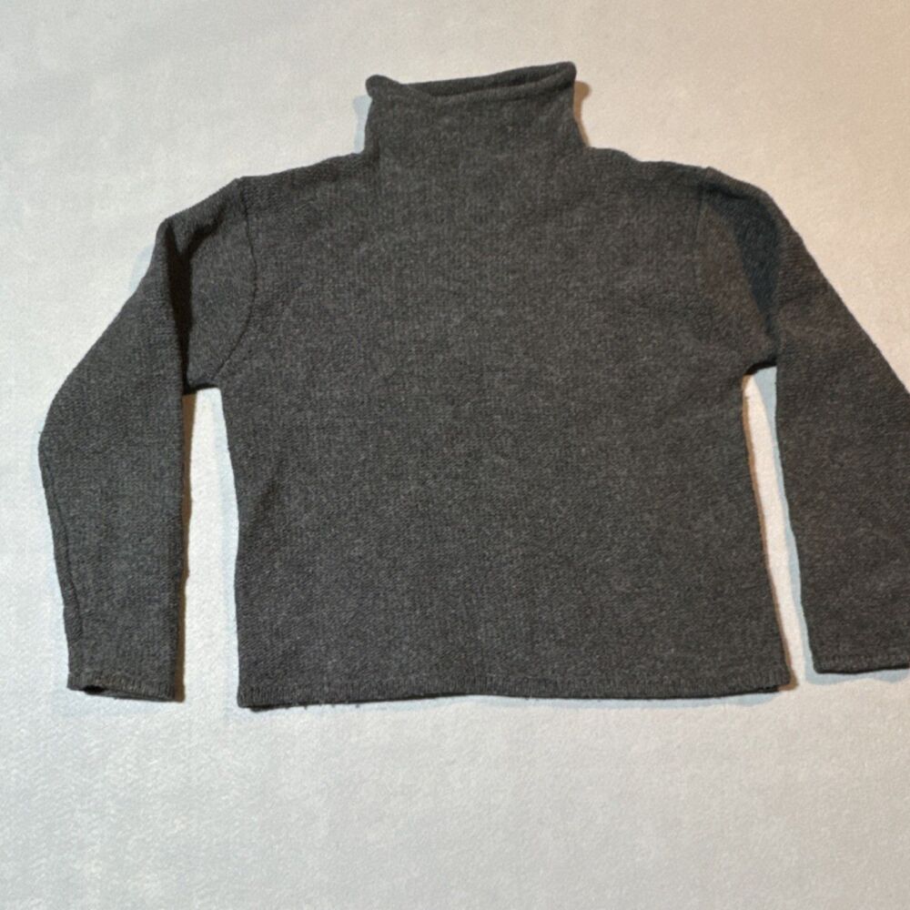 Oxford & Fulham Lambswool Nylon Gray Turtleneck Pullover Sweater Men's L